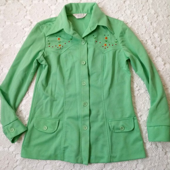 jcpenney Jackets & Coats Vtg 7s Jcpenney Jacket Shacket Green